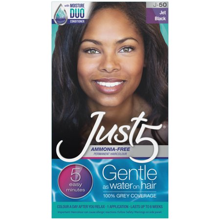 Just 5 Women's Five Minute Permanent Hair Color, J-50 Jet Brown