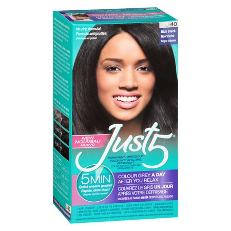 Just 5 Women's Five Minute Permanent Hair Color, J-40 Rich Brown