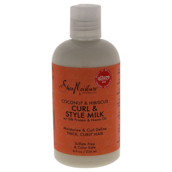 SheaMoisture Coconut & Hibiscus Curl & Style Milk for Thick Curly Hair - 8 Fl Oz