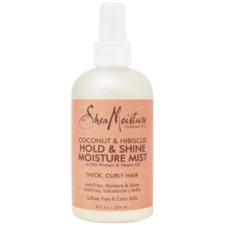 SheaMoisture Hold and Shine Moisture Mist Women S Hairspray with Silk Protein Neem Oil 8 Fl Oz