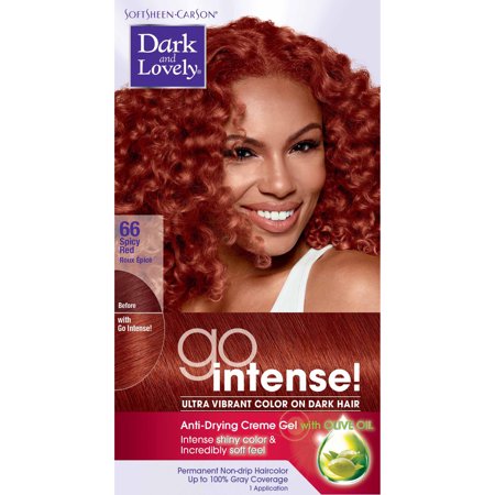 Dark & Lovely Go Intense Ultra Vibrant Permanent Hair Color, 66 Spicy Red