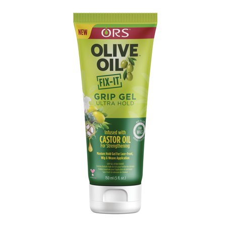 ORS Olive Oil Fix-It Super Hold Wig Grip Gel for Wigs & Weaves Lays & Grips Lace Frontals 5 Oz