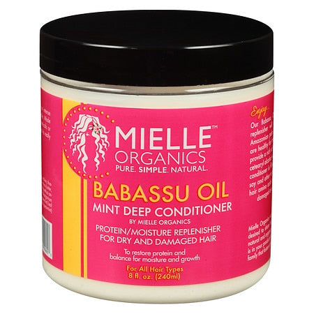 Mielle Babassu Oil Mint Moisturizing Deep Conditioner 8 Fl Oz