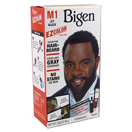 Bigen EZ Color for Men'sHair & Beard Good Gray Coverage #M1 Jet Black