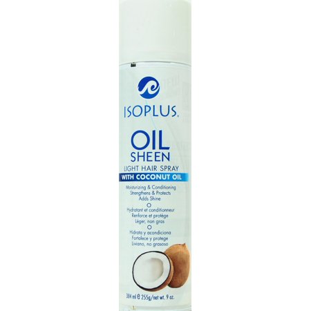 Isoplus Coconut Oil Sheen Light Hair Spray 9 Oz.