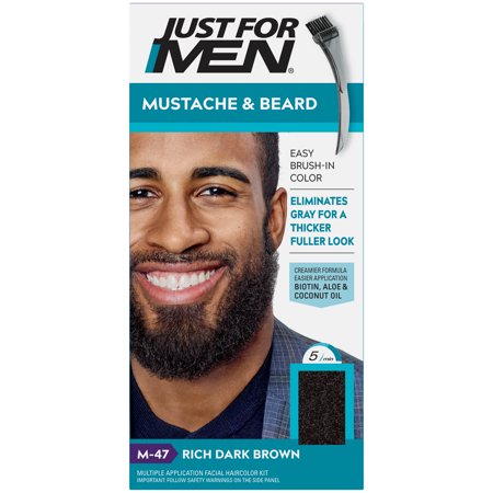 Just for Men Mustache & Beard Coloring for Gray Hair M47 Rich Dark Brown