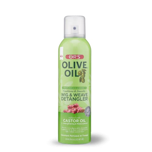 ORS Olive Oil Fix-It Wig for Wigs & Weaves Detangler Infused with Castor Oil for Strenghtening & Moisturization 6.2 Oz