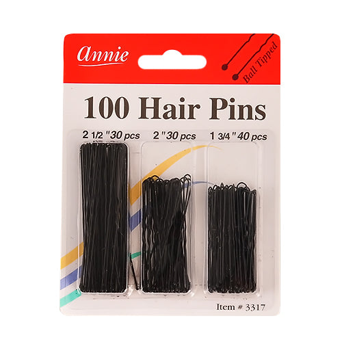 ANNIE 100 MIXED SIZES HAIR PINS