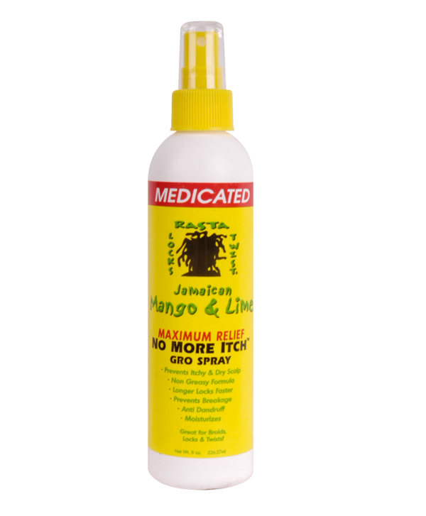 Jamaican Mango & Lime Maximum Relief No More Itch Gro Spray 8 Oz